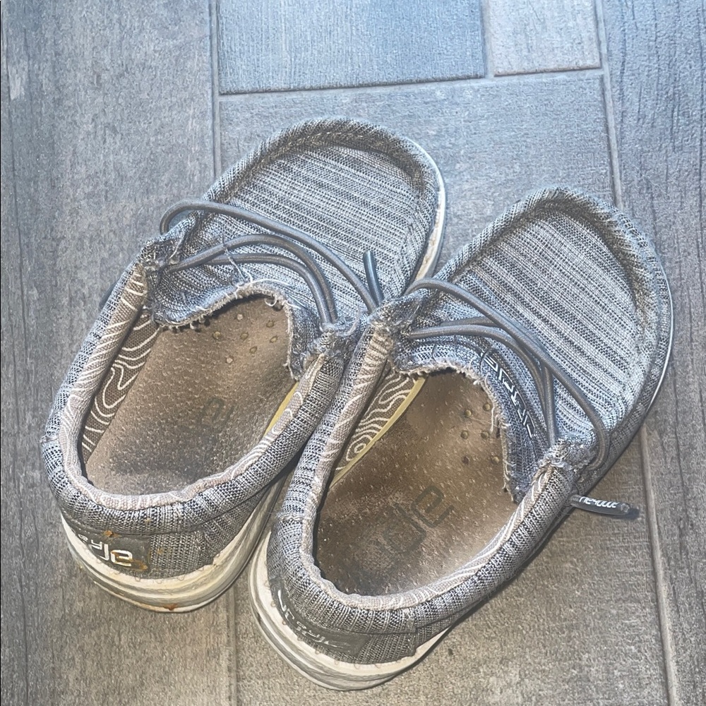 Hey Dude Kids Gray Sneakers